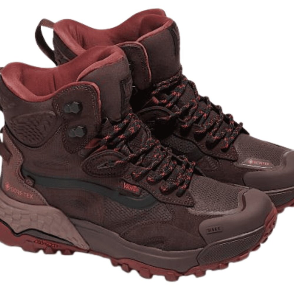 VANS MTE Crestline Gore-Tex Red Unisex Womens 8/Mens 6.5 Waterproof Boots 500264 - Picture 2 of 9